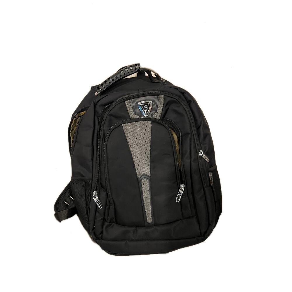 BiaoWang Laptop Backpack Black Gray